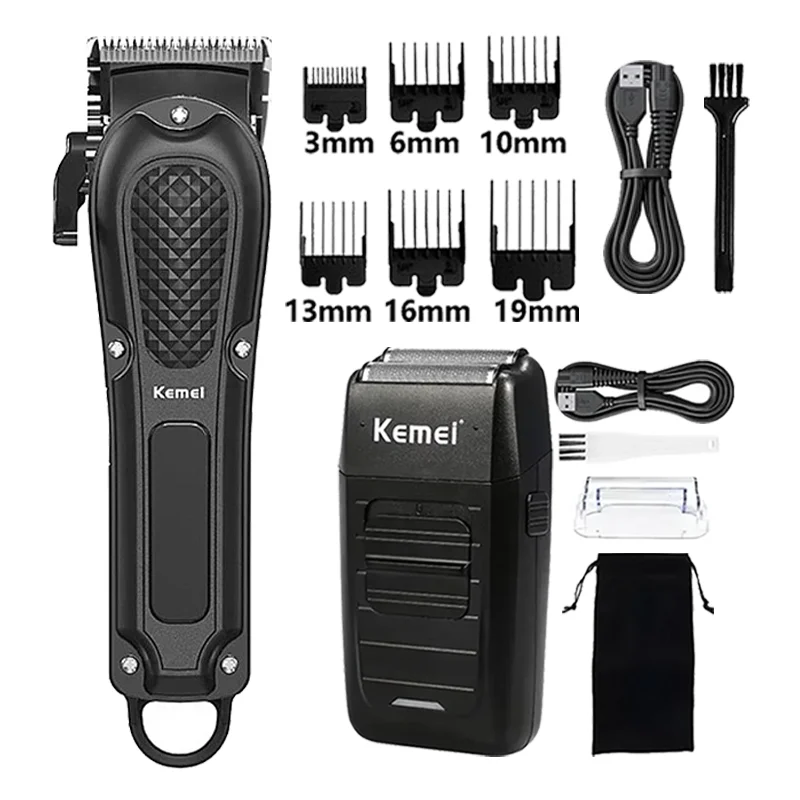 

Машинка для стрижки волос Kemei Km-2296 Km-1071 Km-1102 Парикмахерская машинка для стрижки волос Машинка для стрижки волос Беспроводная аккумуляторная бритва