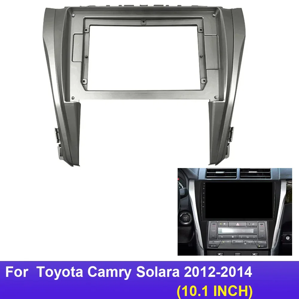 10.1 inch Stereo Panel Dash Installation Adaptor Double Din Car DVD Frame Trim Kits Car Fascia For Toyota Camry Solara 2012-2014