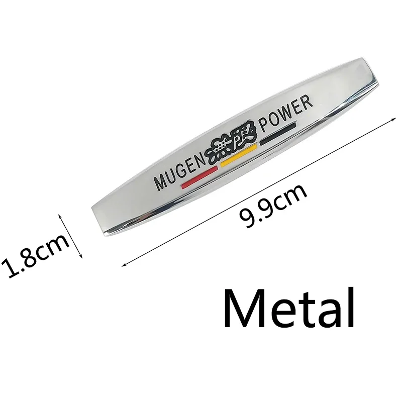 2 قطعة الحاجز الجانب السيارات تصفيف السيارة ملصق اكسسوارات ثلاثية الأبعاد شعار معدني شارة ل MUGEN شعار لشركة فولكس فاجن فولكس فاجن هوندا سيفيك CRV #6