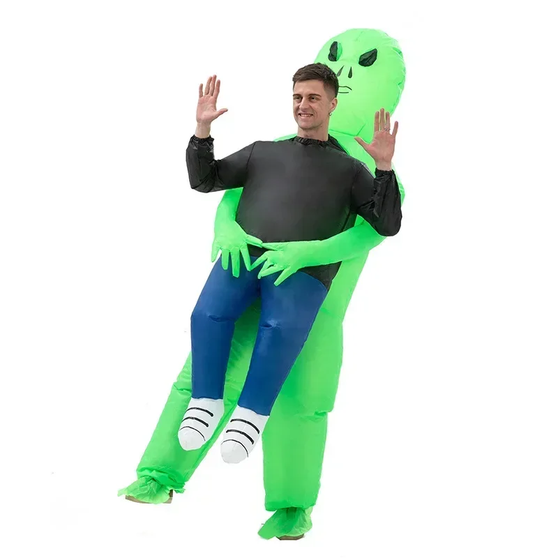 2025 AA Adult Alien Inflatable Kids Party Cosplay Funny Suit Anime Fancy Dress Halloween Costume For Wo New wat1