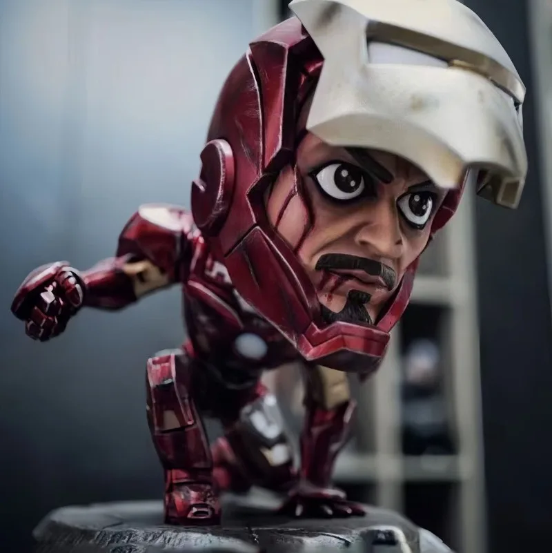 13 سنتيمتر/5.1in أنيمي المنتقمون الشكل الركوع الرجل الحديدي عمل أرقام بولي كلوريد الفينيل تمثال جمع نموذج اللعب الهدايا