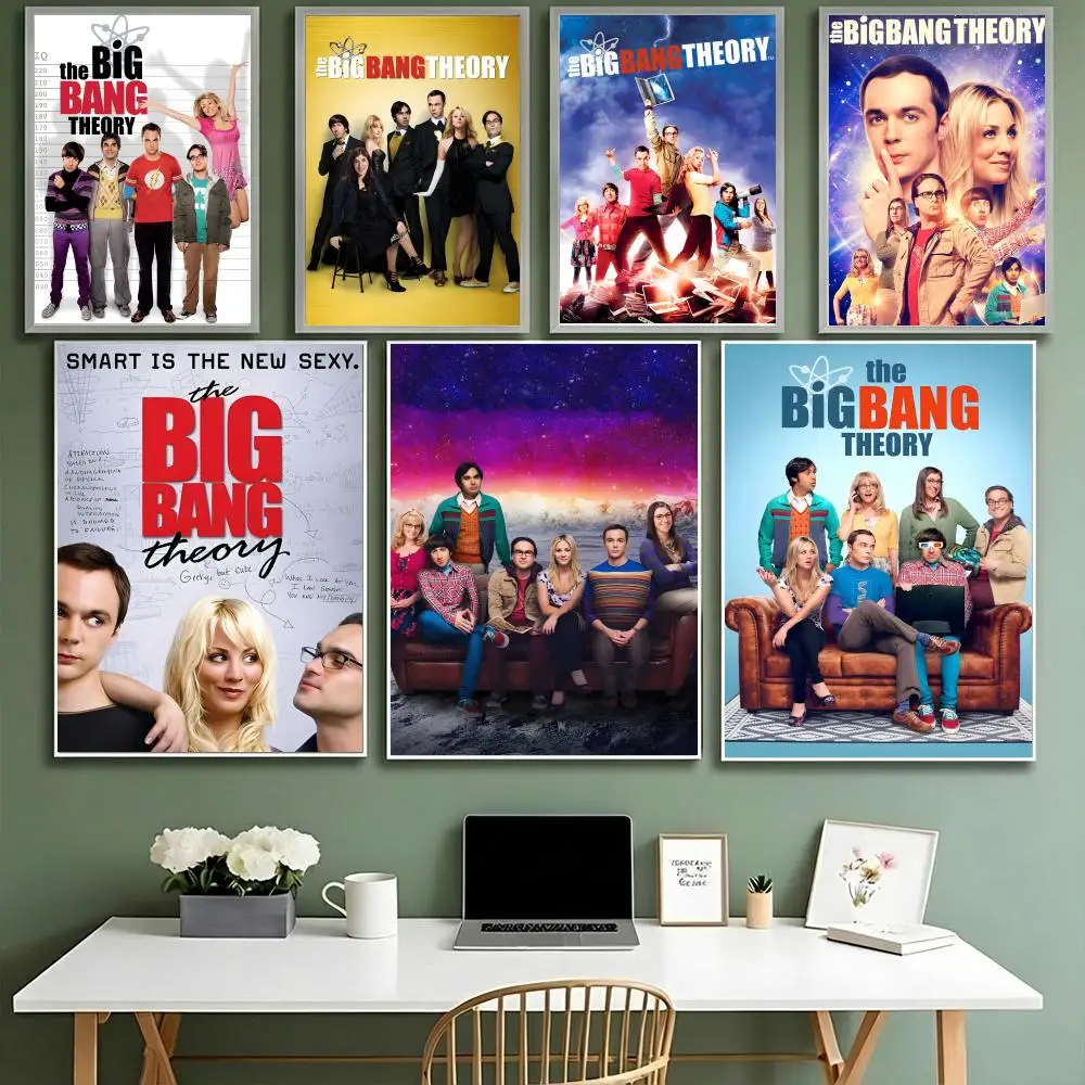 T-The Big Bang Theory SITCOM Poster HD Waterproof High-Toughness Self-Adhesive Wall Decor Universal
