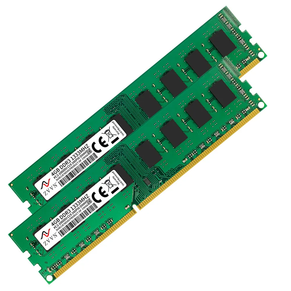 ZVVN 8GB (2x4GB) 2x 4GB PC3-10600 DDR3 1333 MHz デスクトップメモリ​​ RAM HP BUSINESS PRO 3500 3U4E13C9ZV02 用