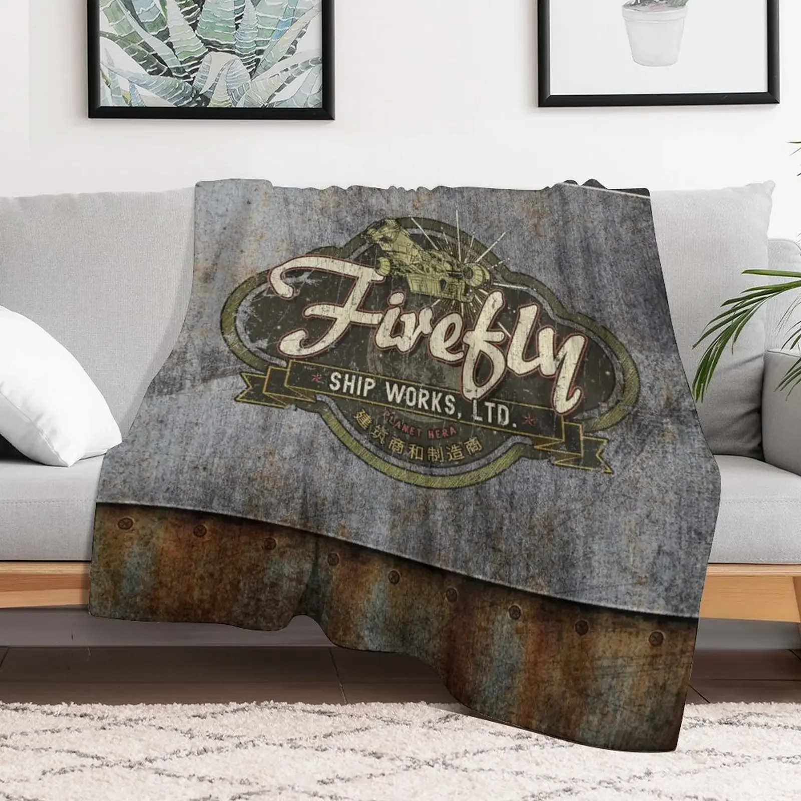 Firefly Ship Works Ltd. 2459 Throw Blanket Warm Flannel Blanket for Couch Chair Bedroom