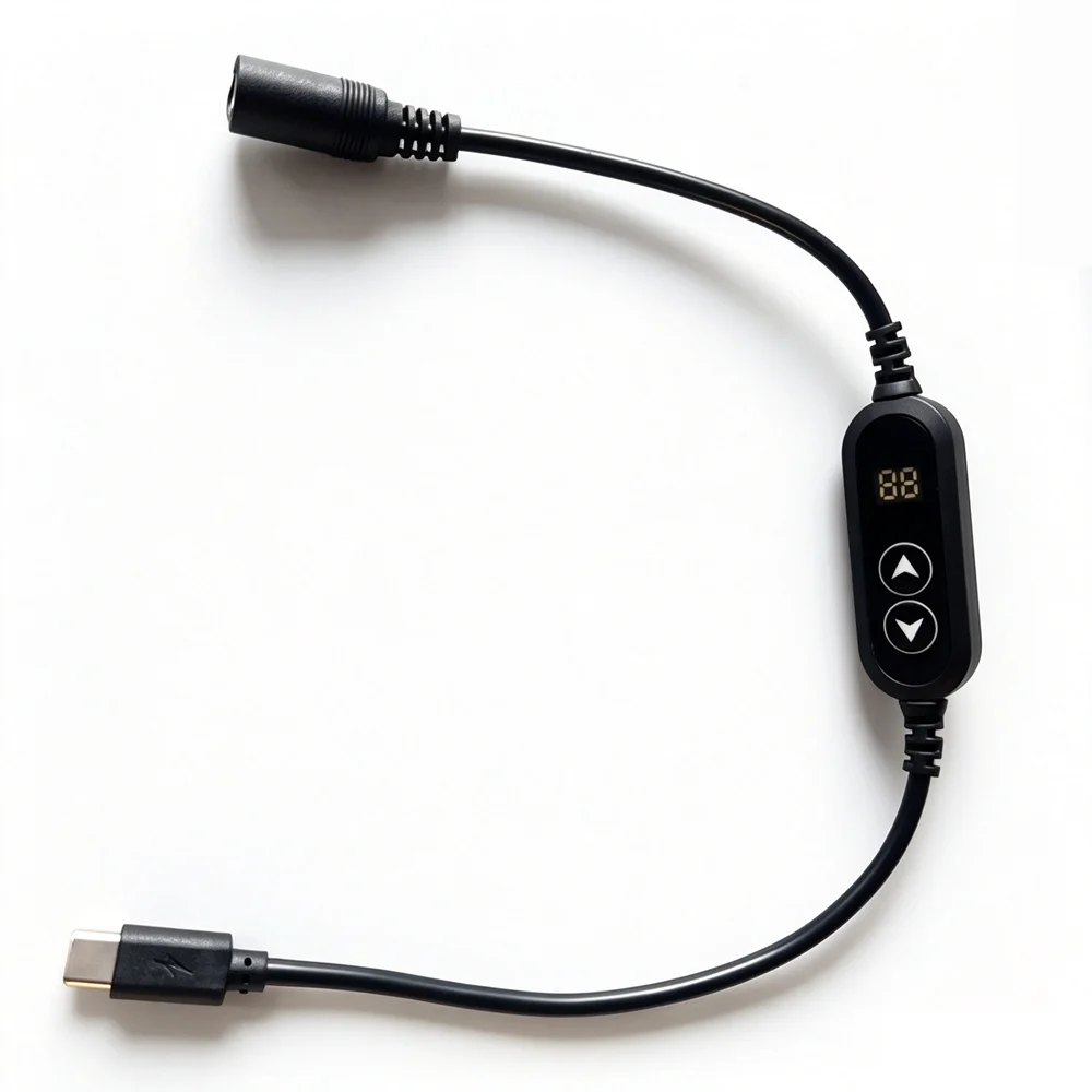 Type C To DC Power Boost Cable 5V/9V/12V/15V/20V USB C Boost Line To DC Female Connector Fast Charging For Wifi Router