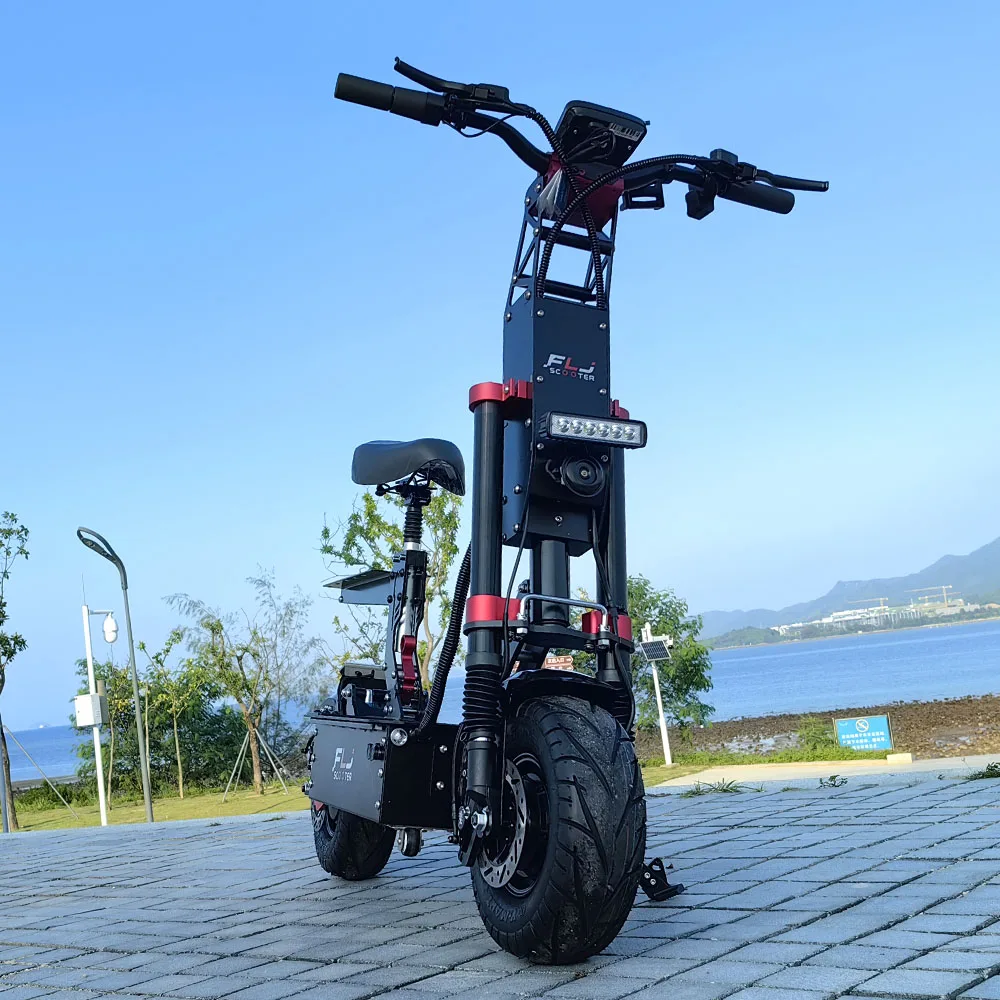 K13 13inch Fat Wheels Scooter with Big screen App Function Dual Motor 12000W 72V Electric Scooter