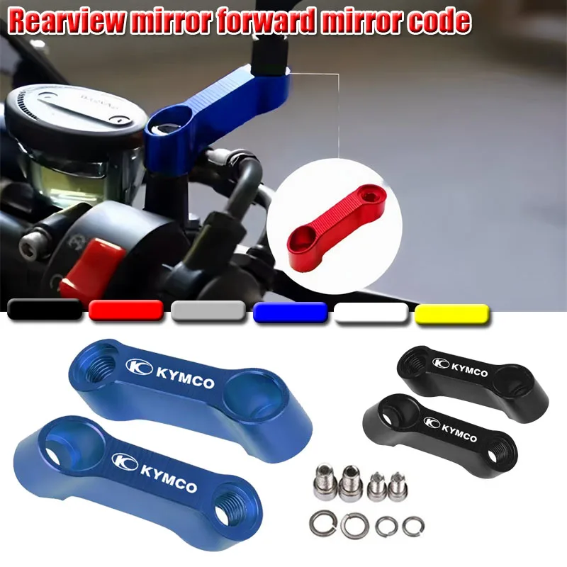 Rearview Mirror Extend Motorcycle Accessories Mirrors Riser Extension Bracket For KYMCO CV3 DTX360 XCITING DOWNTOWN X-TOWN AK550
