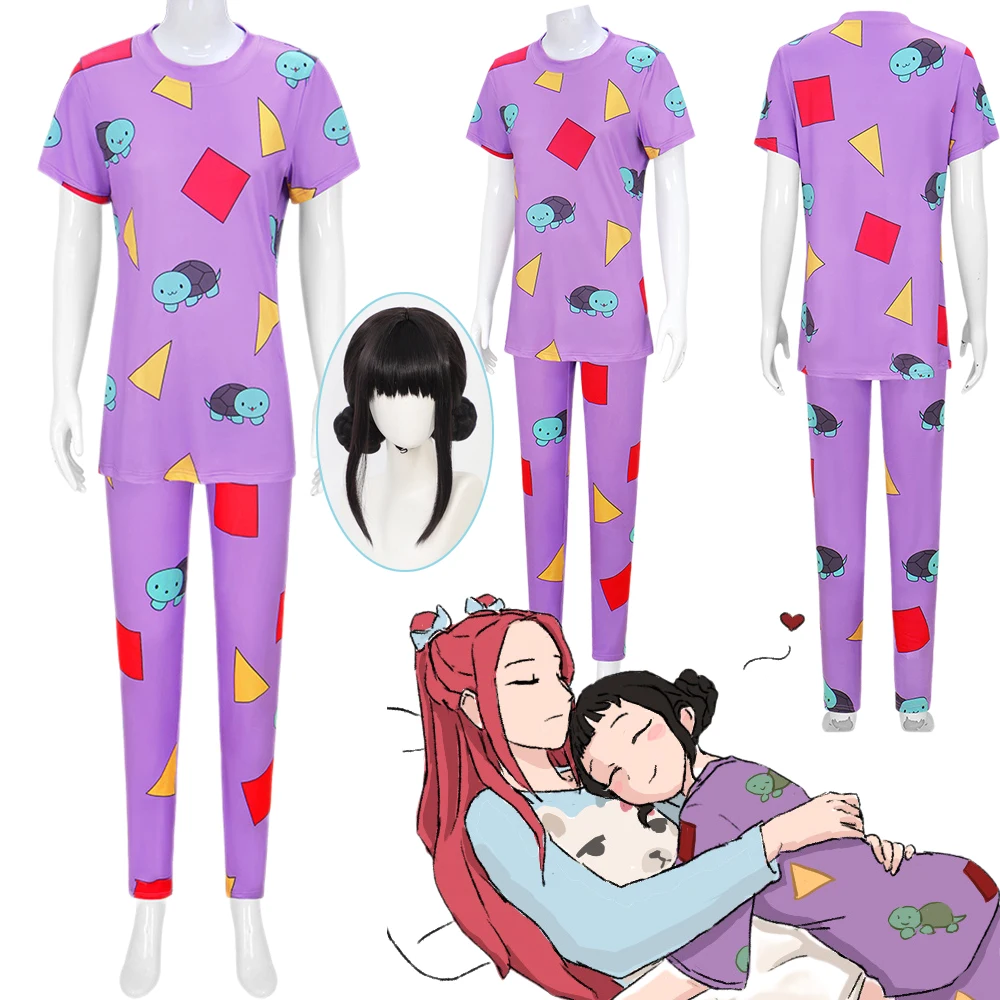 

KPop Zoey Demon Hunters HuntriX Zoey костюмы для косплея фиолетовые кавайные крутые пижамы Jirai Kei фанаты подарки повседневный костюм для вечеринки на Хэллоуин