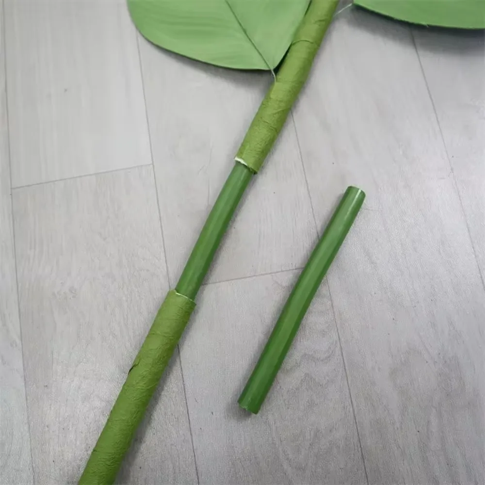 Simulierter künstlicher Blumenständer, 1,35 m, PVC, grüne Blätter, Blumenstielbasis, Zubehör für Schaufensterdekoration, riesiger Blumenständer – Detail 12