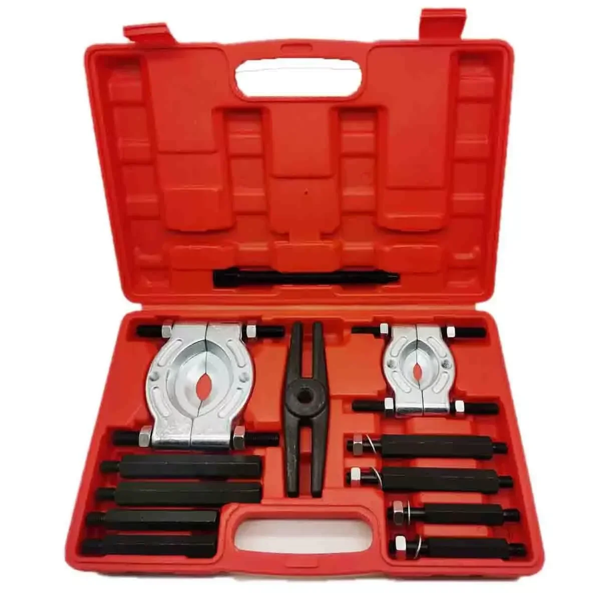12 IN 1 Gear Bearing Splitter Fly Wheel Seperator Puller Set Kit with Red Case
