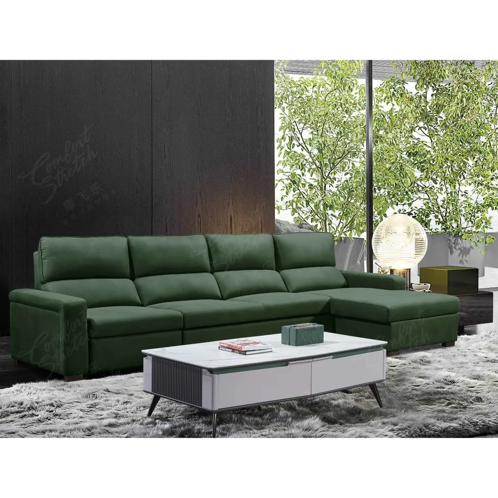 Light Luxury Leather Sofa Modern Living Room Design Leather Sofa Reclining Furniture For Home Hotel Office