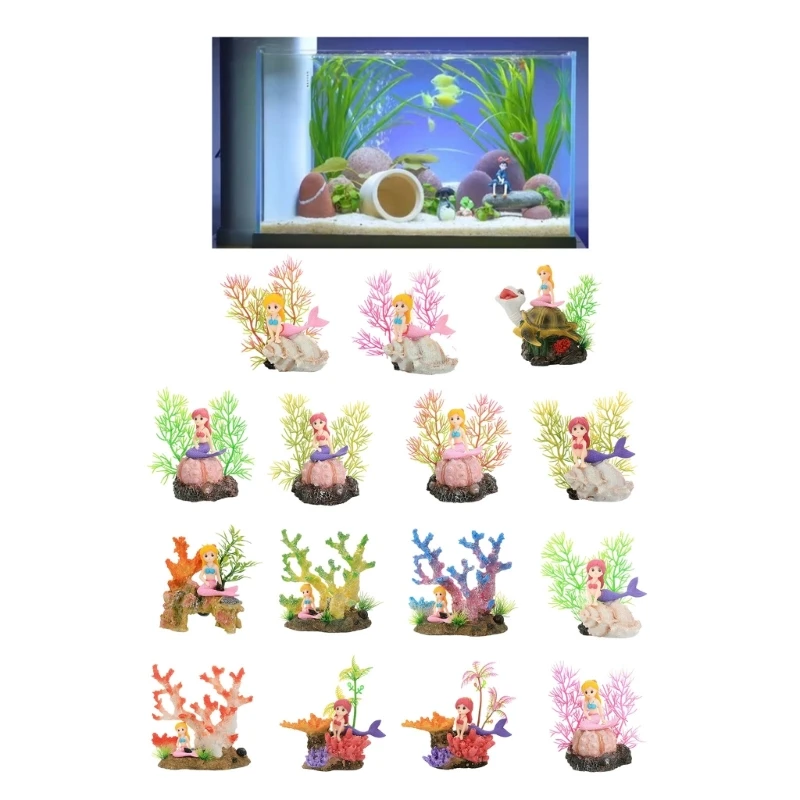 Delicate Blond Girl Landscape Hallowed Cave Terrarium Hideouts Shrimp Hideouts Statue Aquariums Habitat Decors