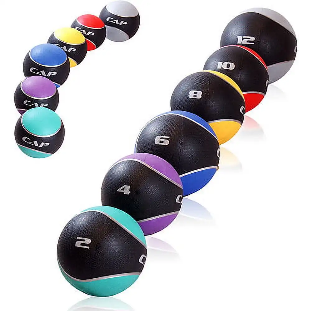 كرة تمرين مطاطية من باربل، 10 رطل، تستخدم على نطاق واسع في صالات الصالات الرياضية ومرافق التدريب للتدريب الأساسي الفعال