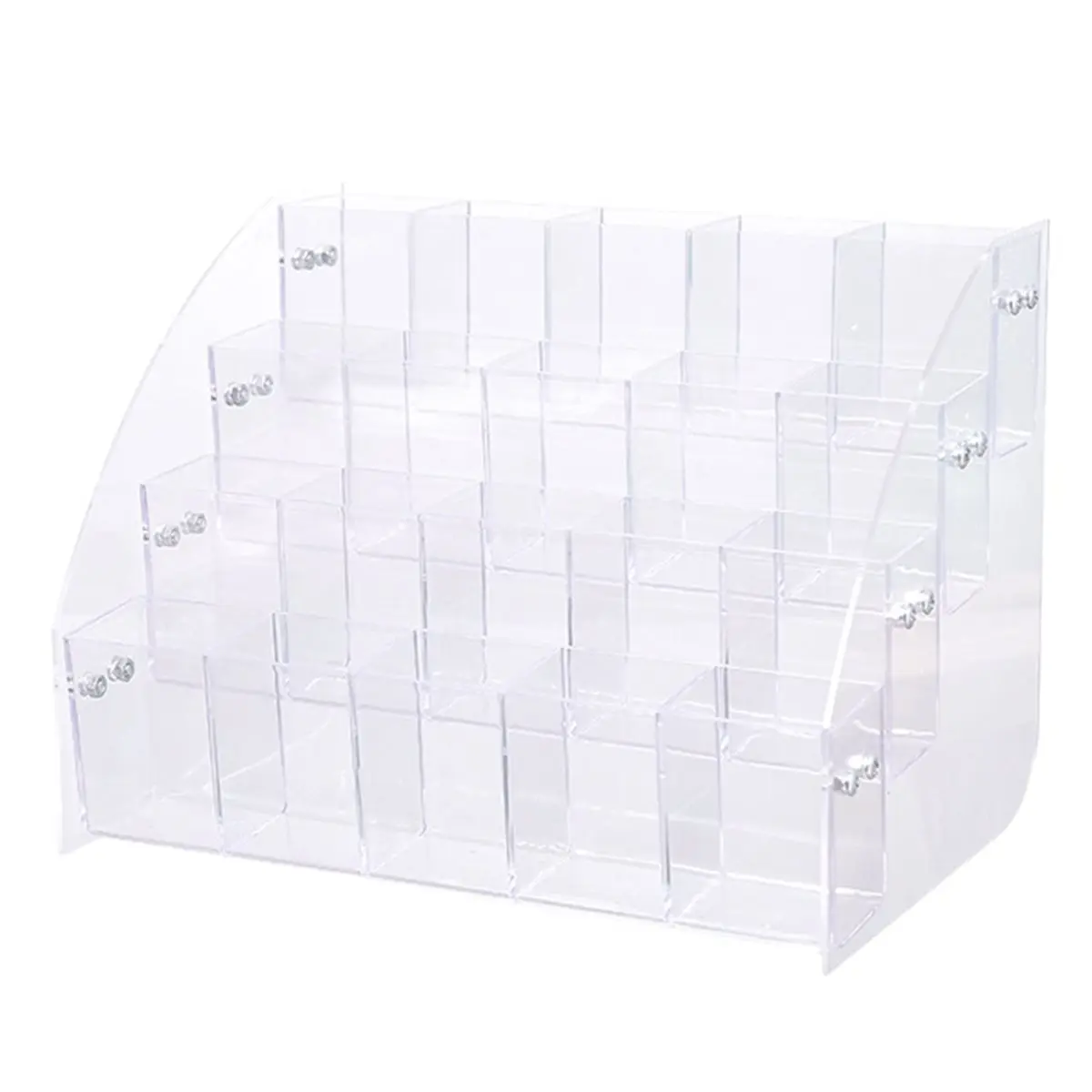 ABJS Pen Display Stand - Multi-Slot Countertop Organizer for Retail Stationery Showcase