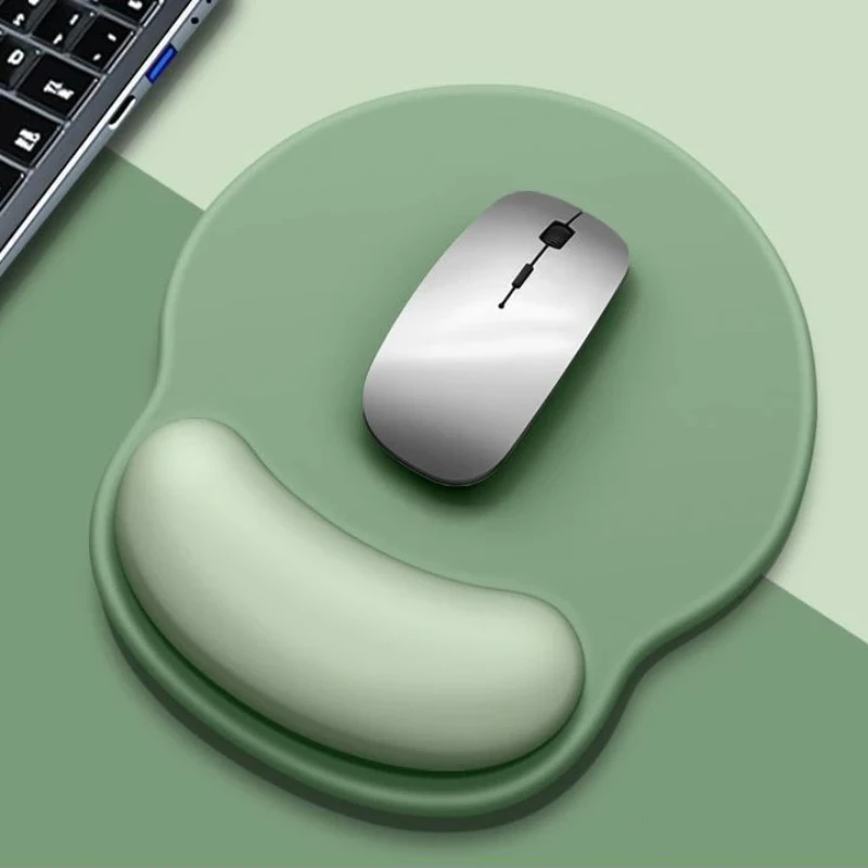 Mauspad mit Farbverlauf und Silikon-Handgelenkauflage, weiche, bequeme, rutschfeste Basis für den Einsatz im Büro auf dem Computer-Desktop
