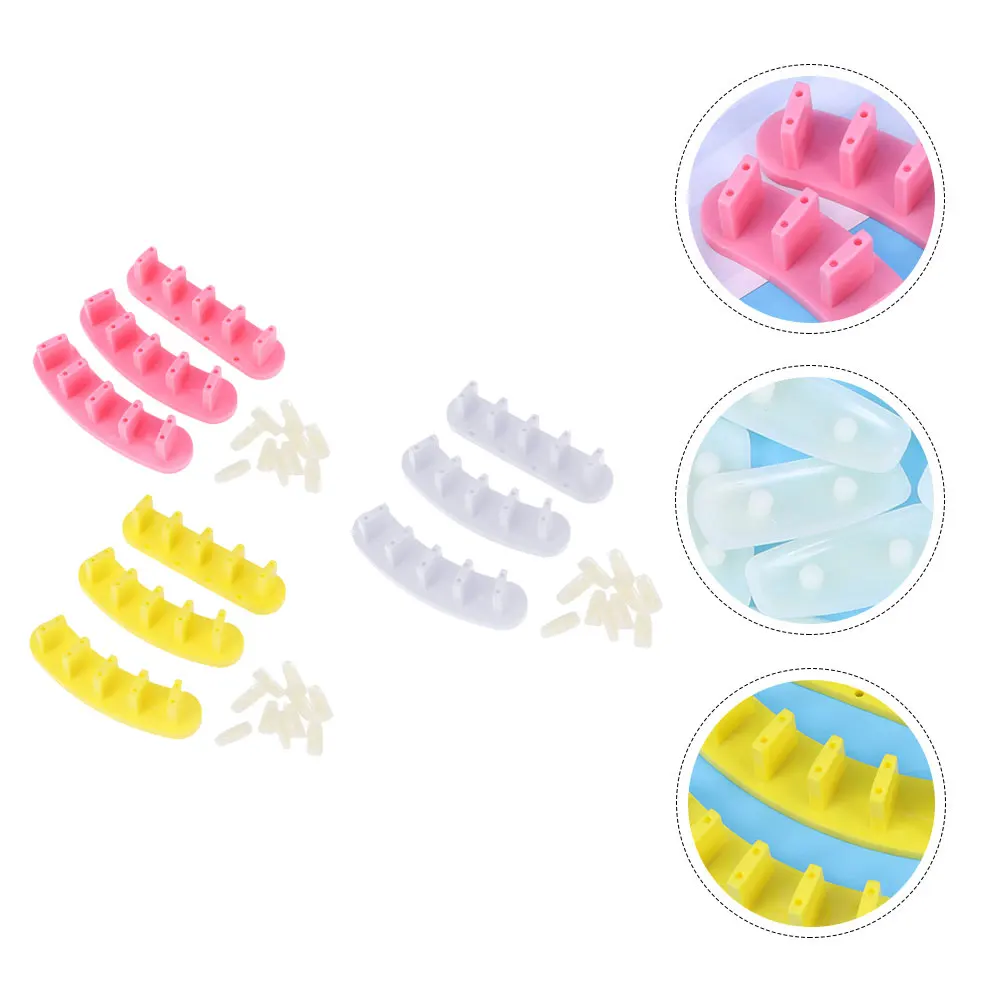 

9Pcs Essential Manicure Practice Rack For Mastering Techniques And Enhancing Your Nail Art Skills