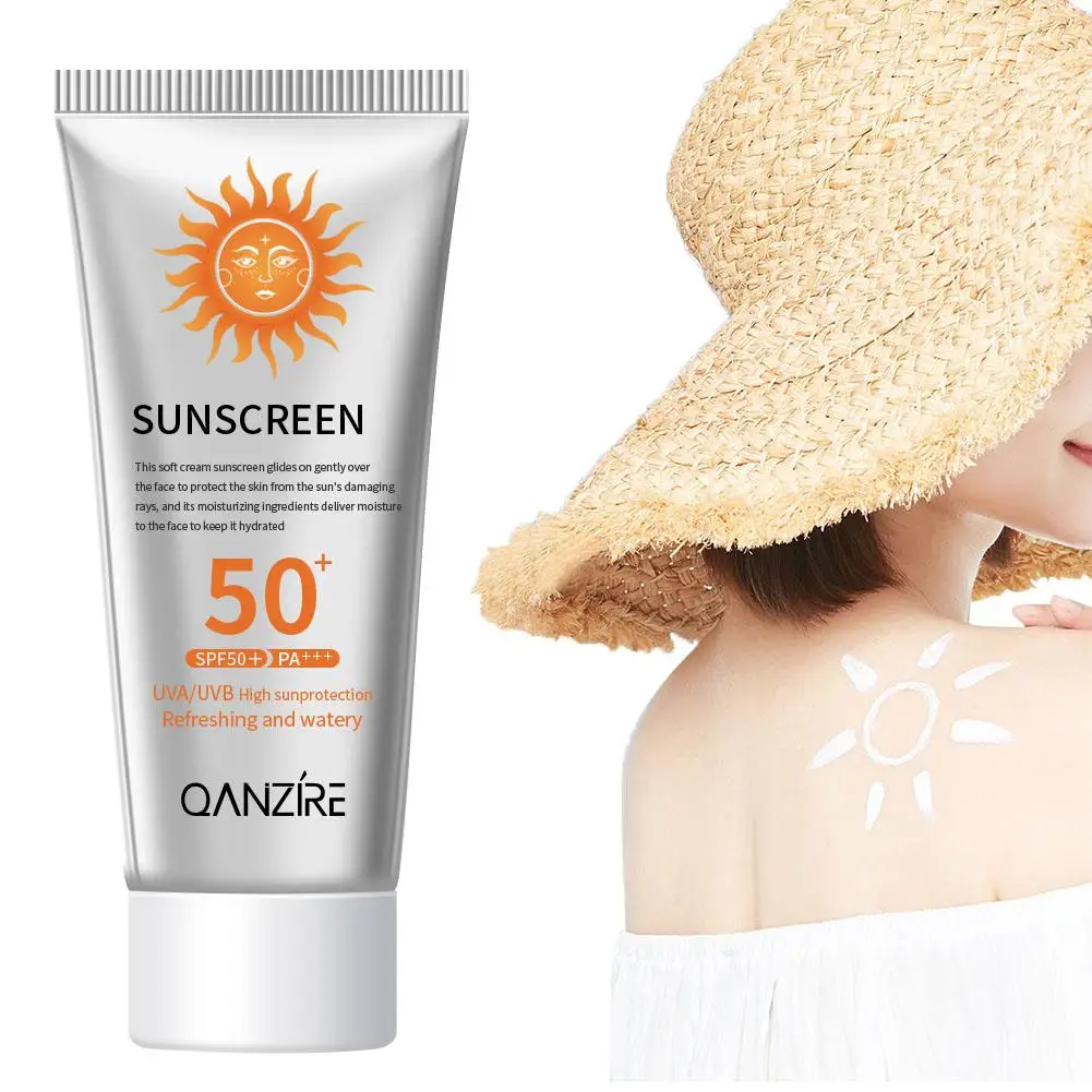 SPF50+ Sunscreen Cream For Both Female Male Skin Whitening Skin UV Protection Face Body Skin Sun Protection Sunscreen for F Q5R6