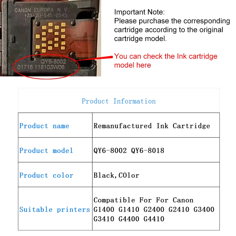 Imagem -05 - Cabeça de Impressão para Canon Pixma Cabeça de Impressão Qy68002 Qy69018 G1400 G1410 G1411 G2415 G2400 G2410 G3410 G3415 G4400 G4410