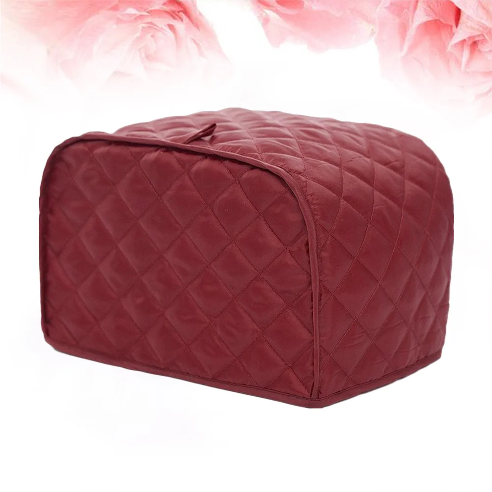 

Bread Machine Toaster Appliance Dustproof Fits Most Two Slice Toasters Red Washable Toaster Cover For Kitchen Kitchen Decor