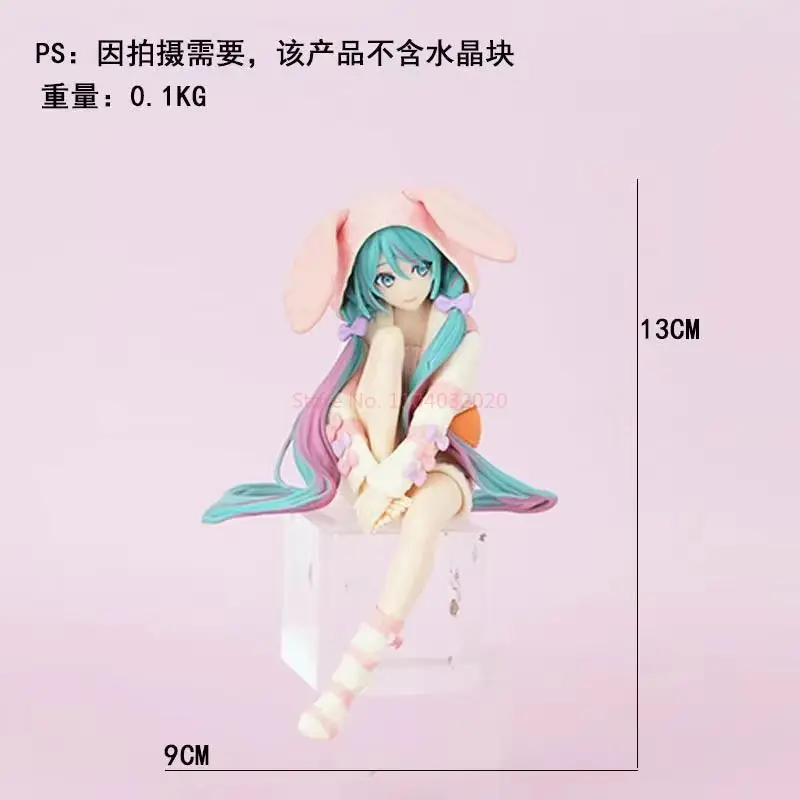 أنيمي HATSUNE MIKU الشكل 15 سنتيمتر أرنب الأذن منامة لعبة مجسمة دمية المعكرونة سدادة بولي كلوريد الفينيل تحصيل عمل الشكل هدية لمحبي