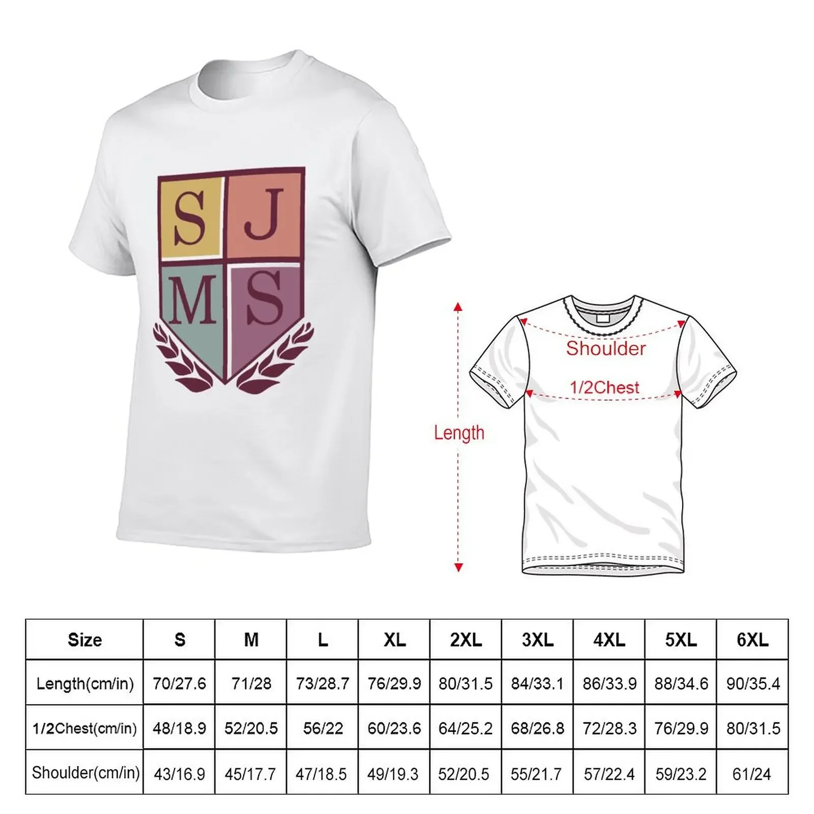 SJMS Logo Amphibia T-Shirt graphics street wear plus size clothes anime t shirts mens plain t shirts