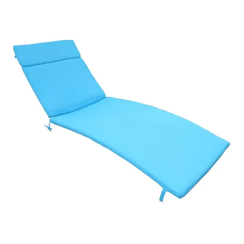 

Outdoor Chaise Lounge Cushion, 1 Piece, Cushioned Blue Seat for Patio Furniture