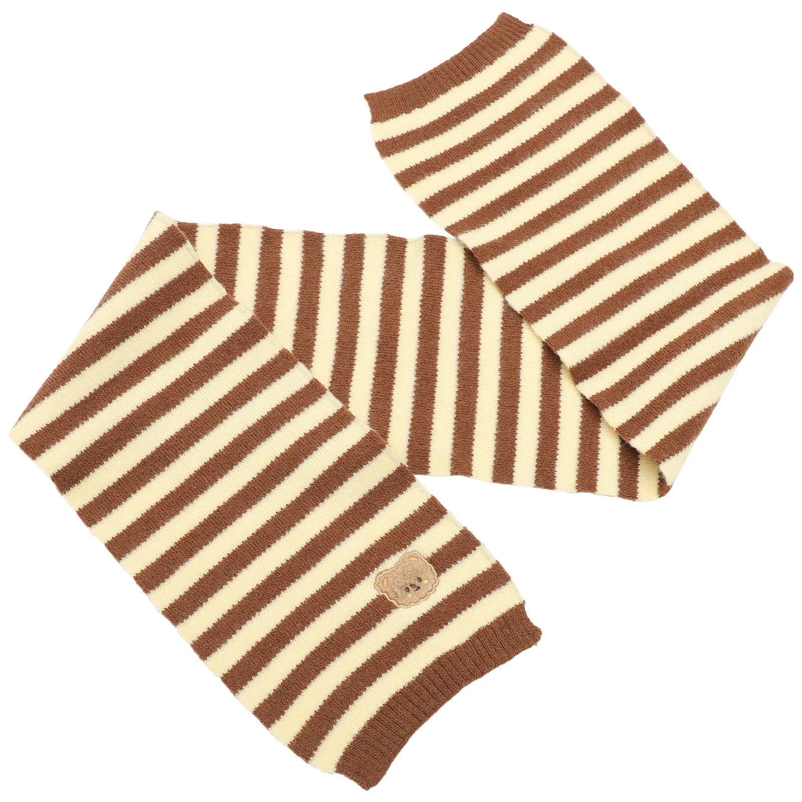 

1pc Embroidered Scarf For Kids Warm Winter Knit Unisex Boys Girls Navy Stylish Durable Shawl Outdoor Skiing Scarves