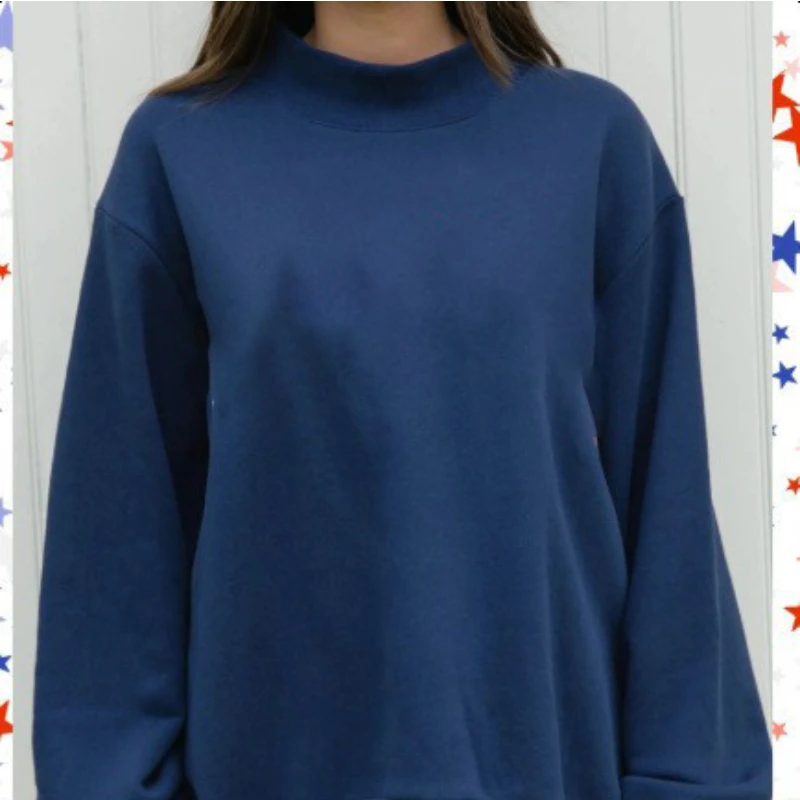 2026 Ladies' Women's Sweatshirts Spring Autumn Long Sleeve Mock Neck Casual Hoodies Plus Size Womens Relaxed Solid Color Hoodie