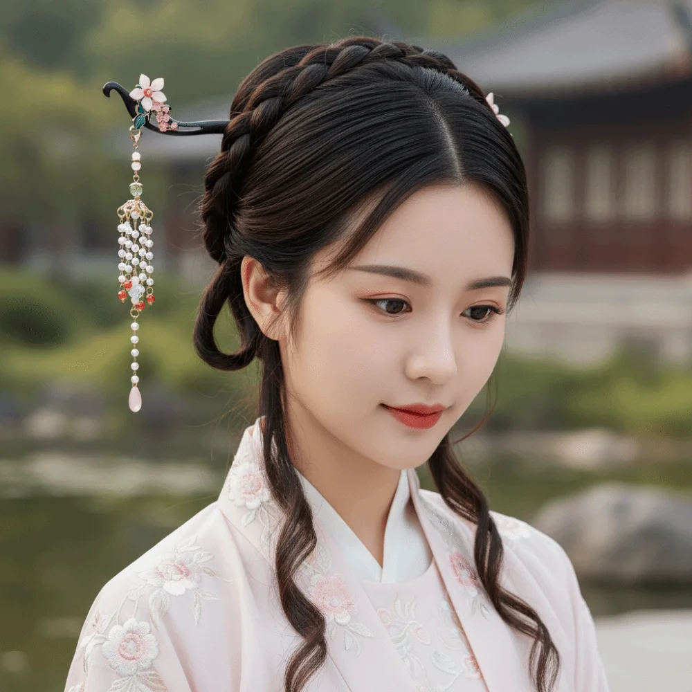 

Wood Sandalwood Hair Stick Tassel Ancient Style Chinese Style Hairpin Cheongsam Hair Chopstick Wooden Hanfu Headwear