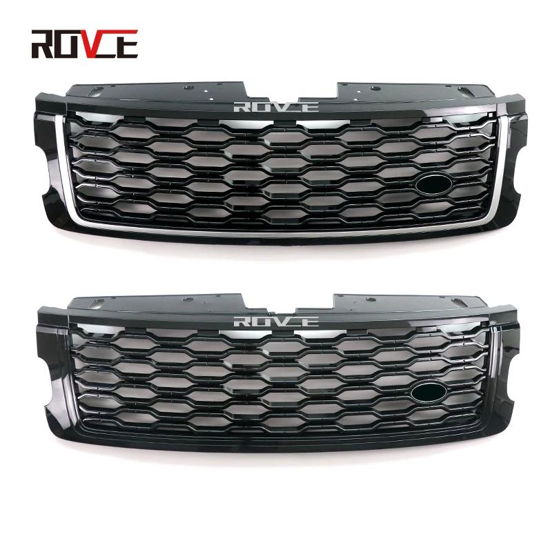 ROVCE ABS Car Front Bumper Grille For Land Rover Range Rover Vogue L405 upgrade 2013 -2022 Mesh Grills New Style Accessories