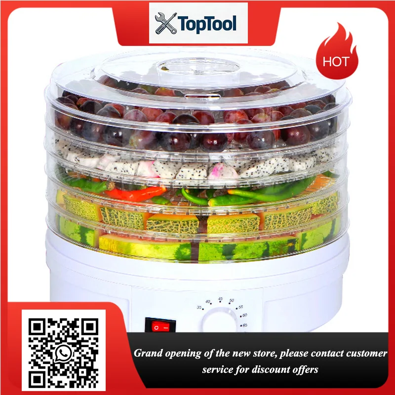 Multifunctional Electric Food Dehydrator Household Drying Machine for Fruits Vegetables Herbal Herbs Pet Snacks Tableware