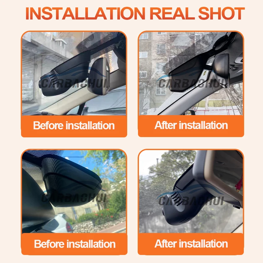 Plug and play 4K 2160P Dash Cam Car Dvr Camera For Volkswagen VW Tuareg Toureg Touareg FL NF CR 7P R Edition X V6 V8 R50 DashCam