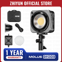 ZHIYUN Official MOLUS G200 200W COB LED Video Light Photography Lighting 2700K-6500K Bi-Color APP Control for Camera Studio