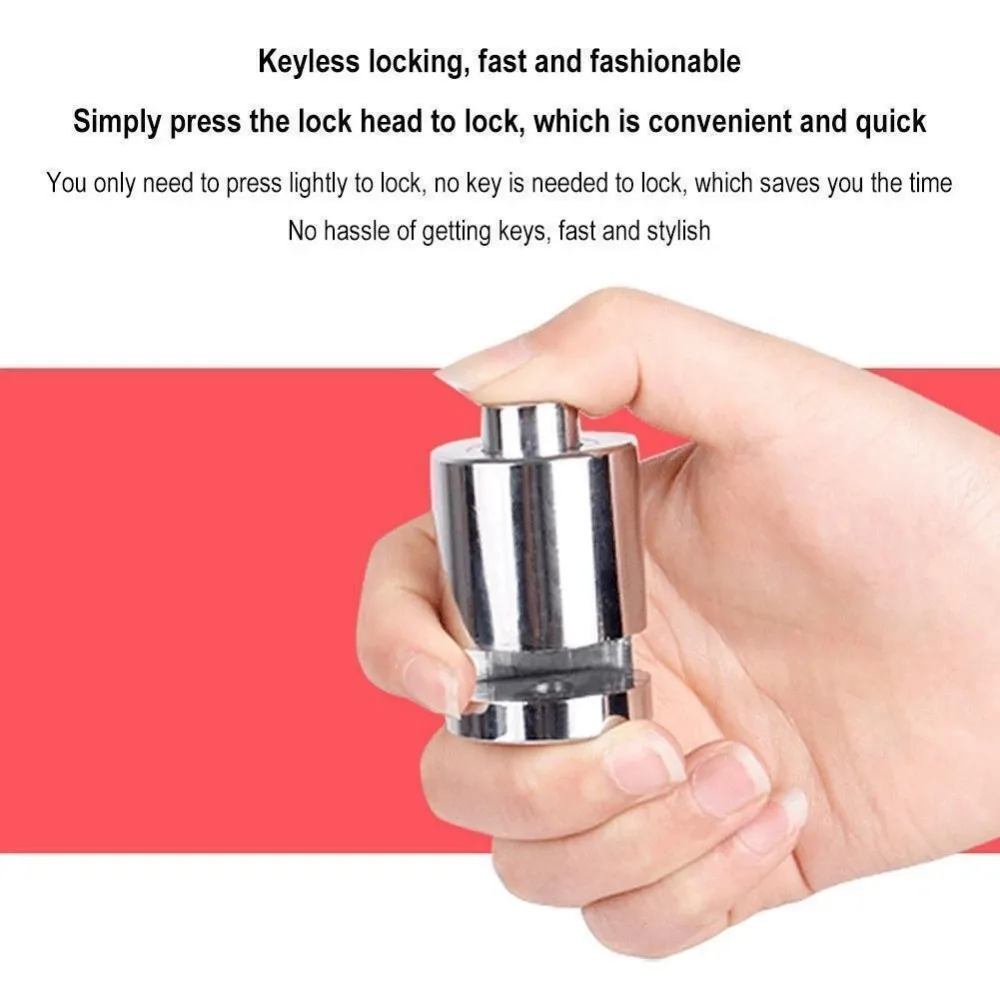 1 قطعة دراجة نارية مكافحة سرقة مكبح قرصي قفل المدمجة قفل صغير تركيب الفرامل للدراجات النارية دراجة سكوتر #2