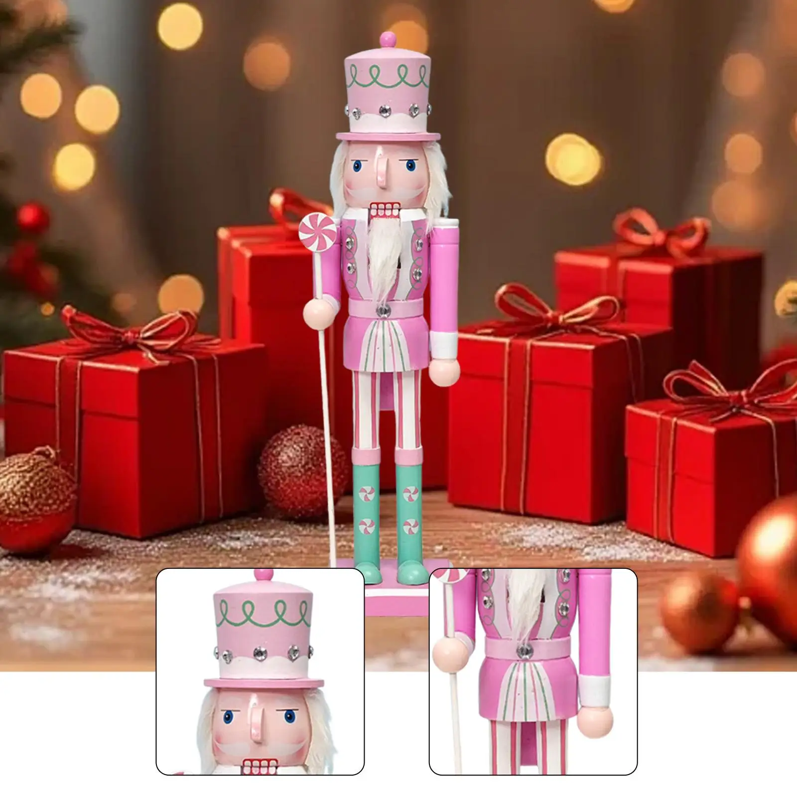 

Праздничный Щелкунчик, украшения, деревянная миниатюрная фигурка, сделай сам, игрушка для рукоделия на Рождество, украшения для дома и подарки