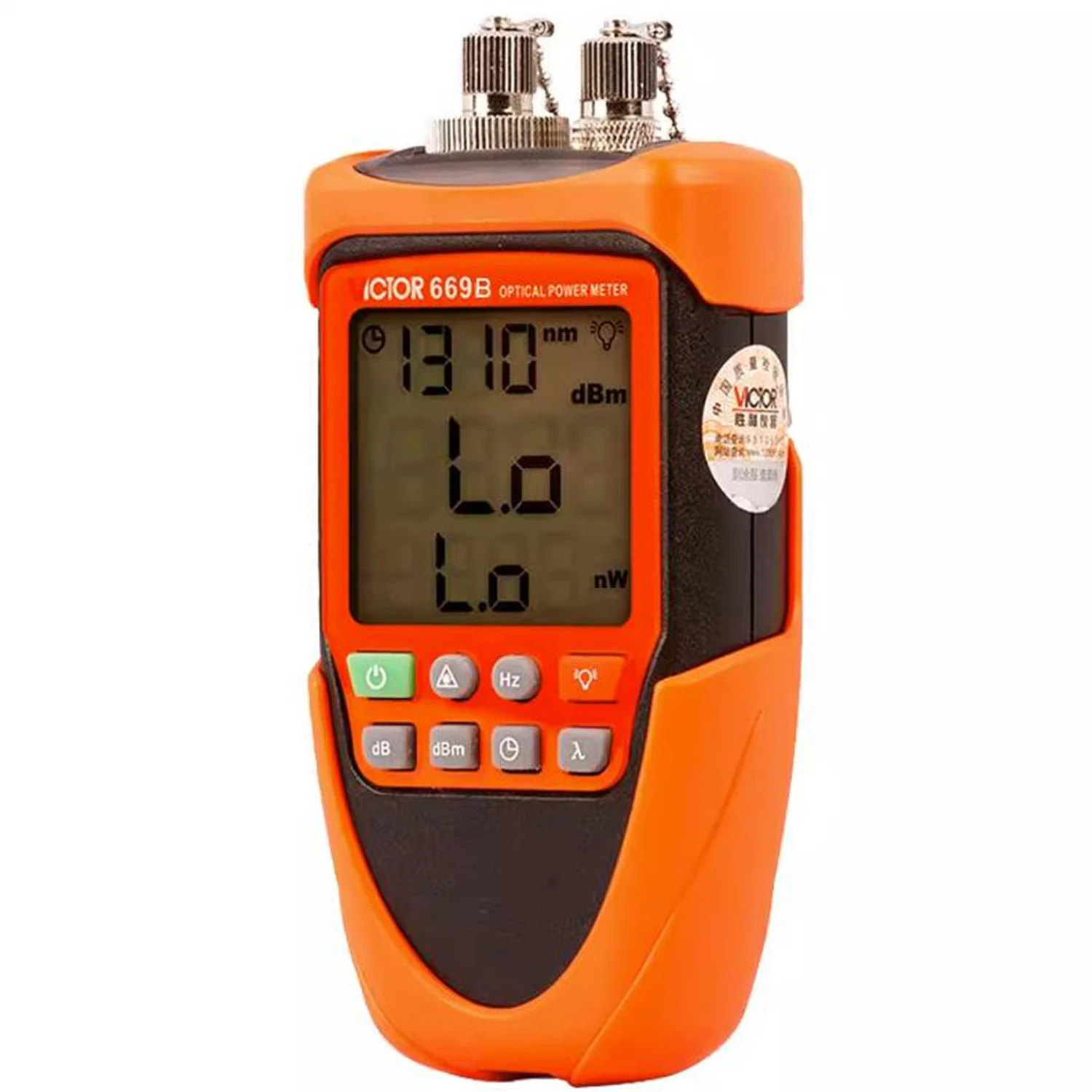 VICTOR 669A 669B Handheld Optical Power Meter Measuring Range -70～6dBm Backlit Display Universal FC/SC/ST Interface VC669B.