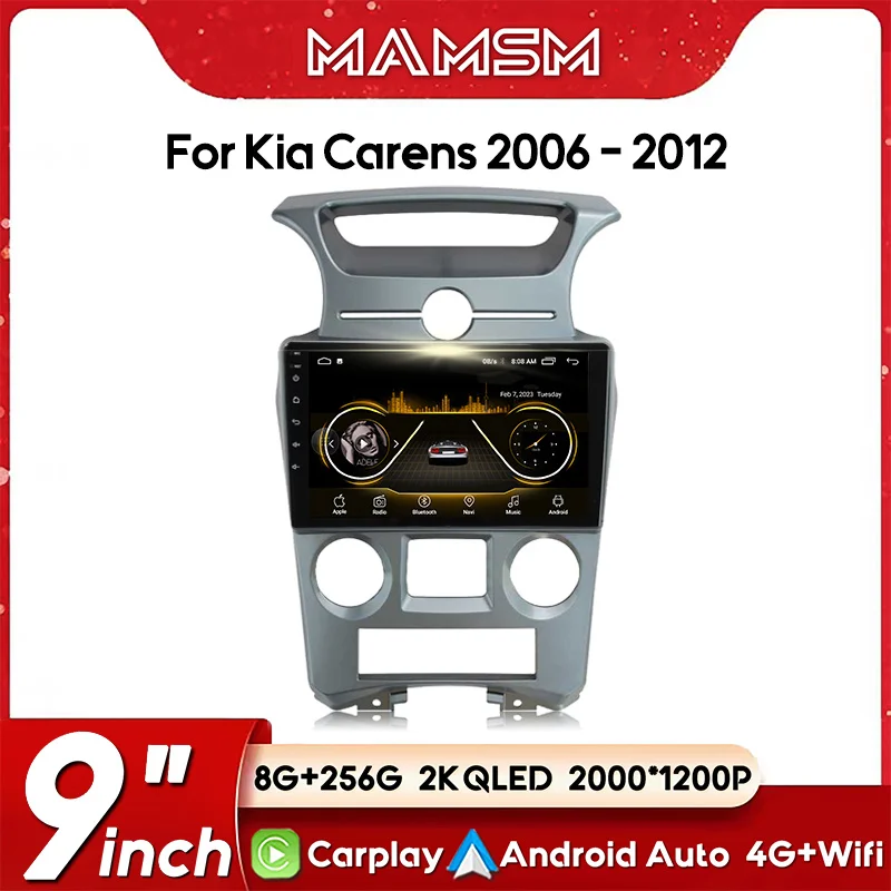 

MAMSM Car Radio For Kia Carens UN 2006 - 2012 Wireless 4G CarPlay Android Auto car intelligent systems No 2 din 2din DVD 2K QLED