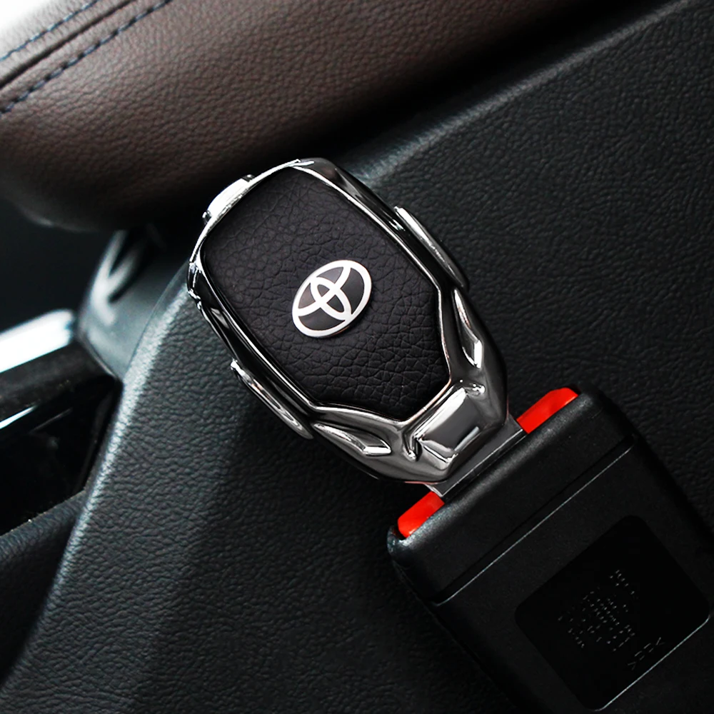 

Автомобильный ремень безопасности из цинкового сплава, удлинитель с толстой заглушкой для Toyota Corolla Camry Rav4 Yaris Hilux Prius Avensis Auris