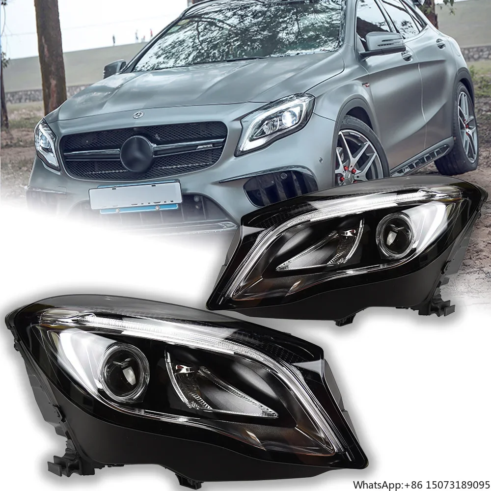 Car Lights for  GLA180 Headlight Projector Lens GLA200 X156 Signal Head Lamp GLA250 LED Headlights Drl Automotive Accessory