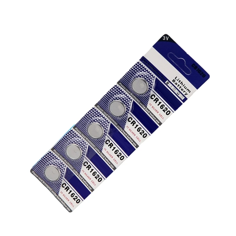 QX2B CR1620 Button Cell Batteries Coin Cells Batteries Easy to Carry and Install