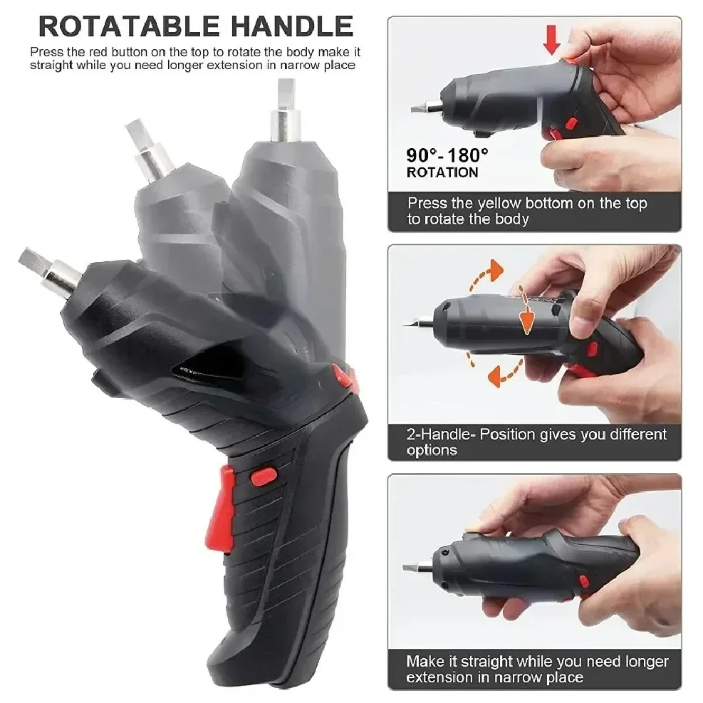 3.6v Power Tools Set Household Maintenance Repair Large Lithium Battery Mini Electric Drill Household Cordless Screwdriver