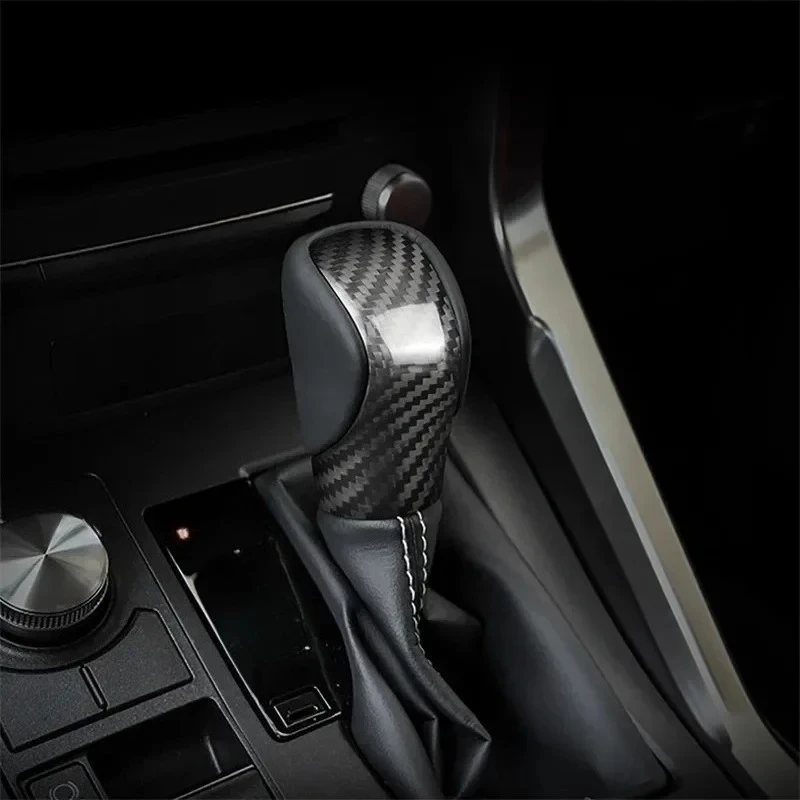 

For Lexus RX IS ES NX RC RX200t RX350 RX400h IS250 IS300 ES250 ES300h ES350 NX300h NX200 Dry Carbon Fiber Gear Shift Knob Cover
