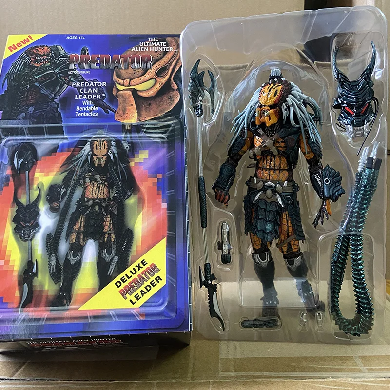NECA Predator Clan Leader PVC Action Figure Deluxe Predator Leader