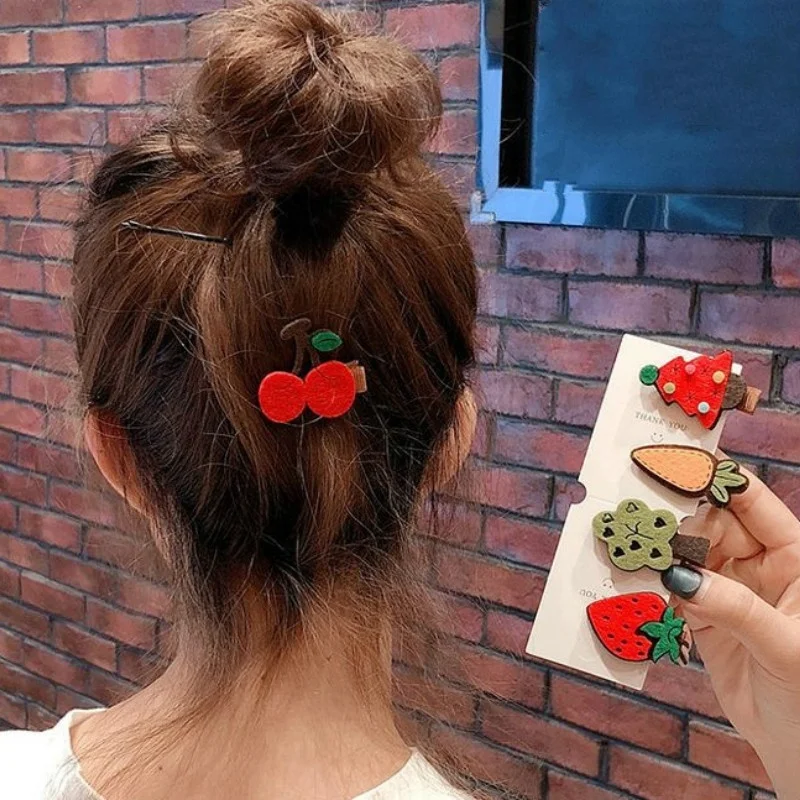 1pcs Women Girl Christmas Hairpin Kawaii Headdress Cute Hairpins Barrettes Bangs Clip Hair Accessories Hair Clips Sweet Headwear