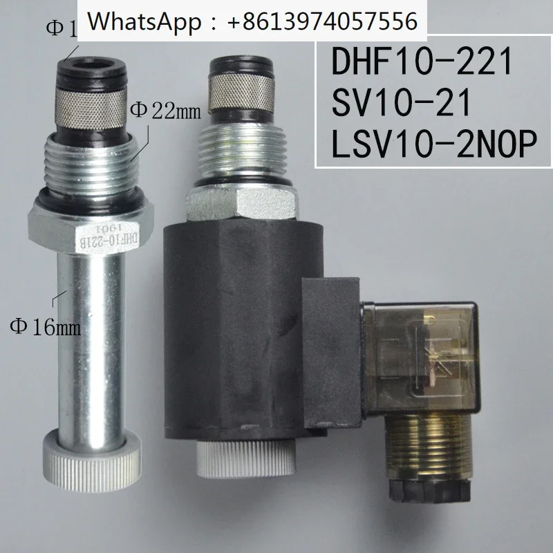 

Two position two way threaded plug-in normally open electromagnetic hydraulic valve DHF10-221 SV10-21 LSV10-2NOP