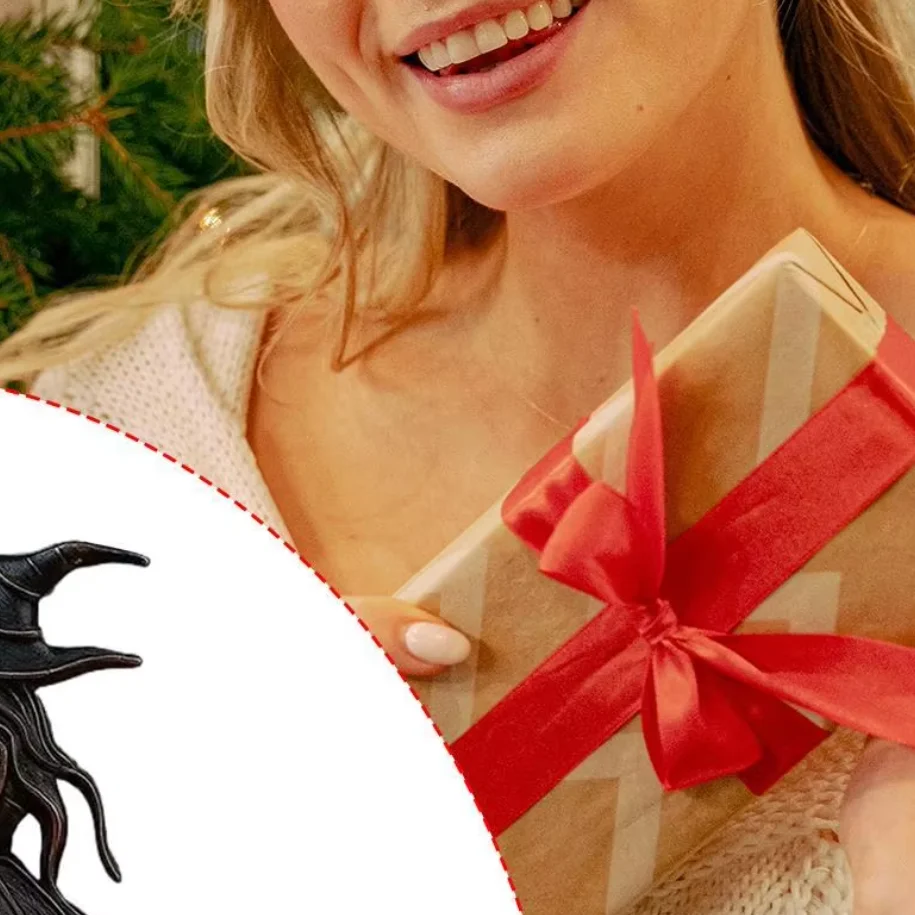 

Хэллоуин ведьма лампа смола ремесло орнамент устойчивый к ультрафиолетовому излучению Хэллоуин ведьма свет украшение для кухни гостиная книжная полка