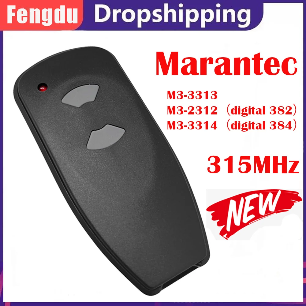 Garage Door Opener Remote Control Duplicator MARANTEC M3-2312 M3-2314 M3-3313 Digital 382 384 M3-3313 315MHZ Garage Door Opener