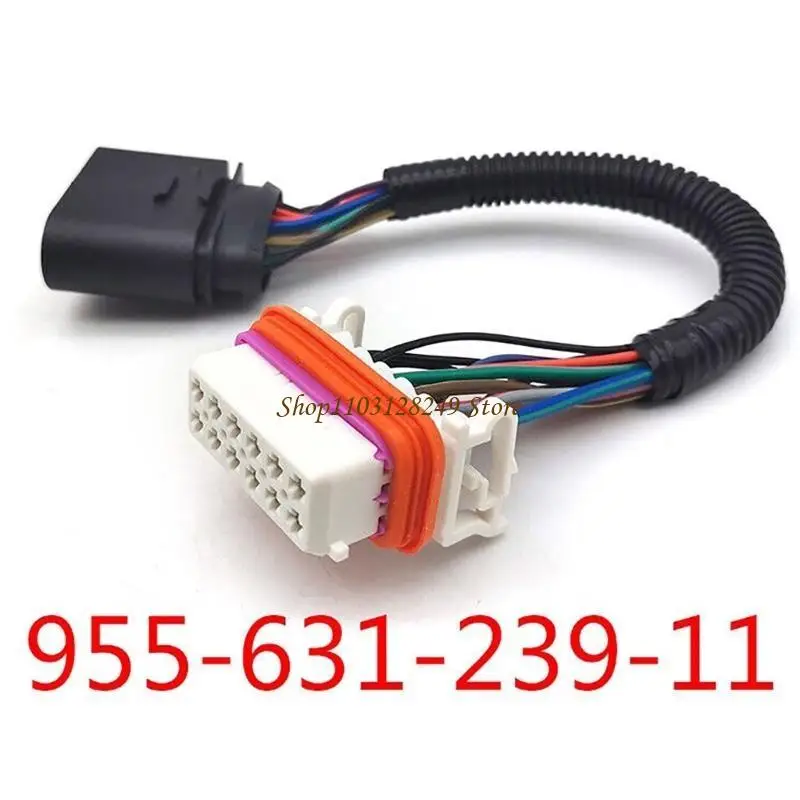 N5KD For 4.5L Lamp Xenon Connector 95563123911 Xenon Headlight Harness Heat Resistant