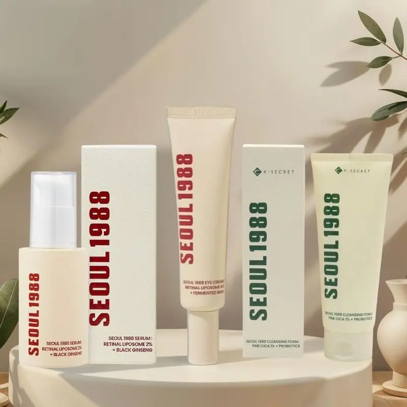 Seoul 1988 Firming Repairing Moisturizing Ginseng Essence Brightening Wrinkle Reducing Eye Cream Oil-controlling Facial Cleanser