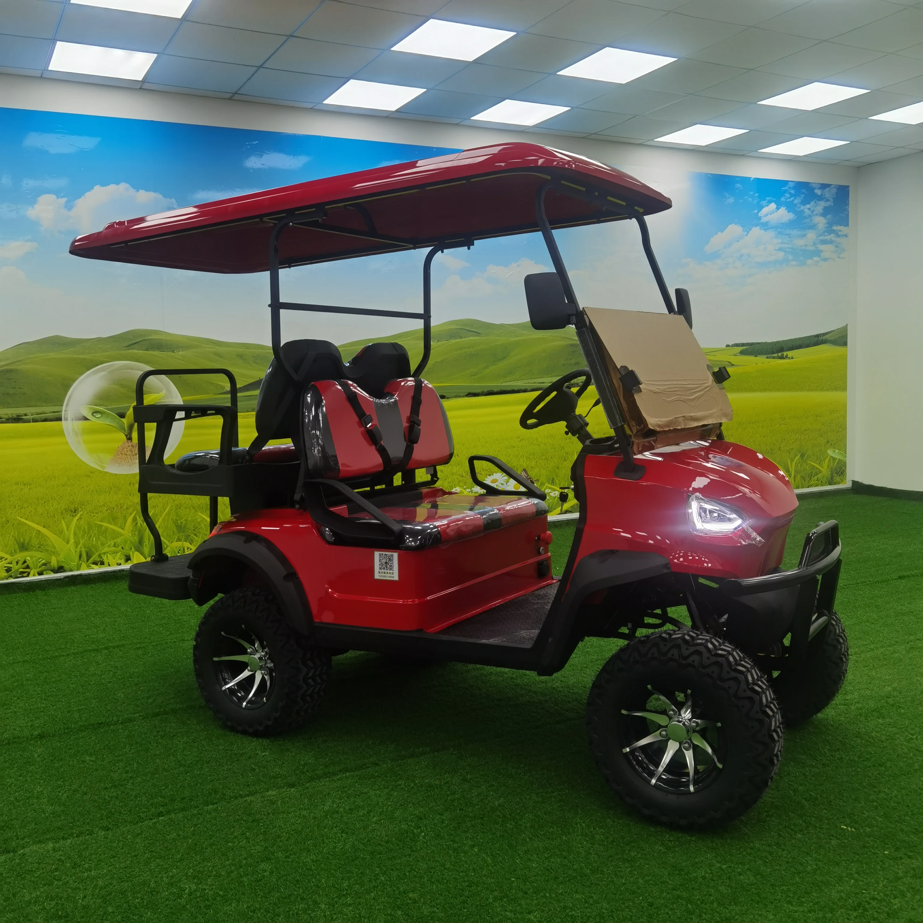 الصين مصنع جودة عالية الأكثر شعبية قائمة أسعار السيارات الذهبية الكهربائية 4 مقاعد #6